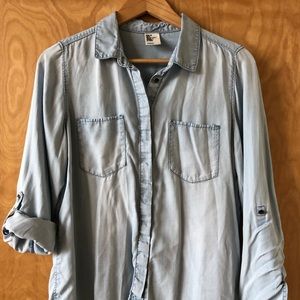 Denim button down shirt